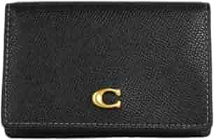 COACH 名刺入れ 黒 レザー 保存袋付き Amazon | [コーチ] 巾着・ラッピング済み ギフトセット